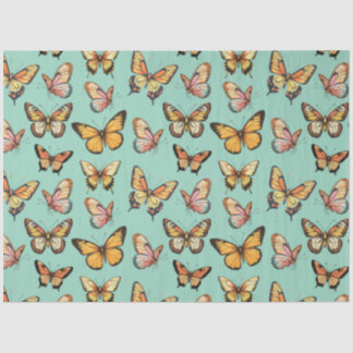 Butterfly Seamless Pattern. Monarch Butterfly  Tissue Paper