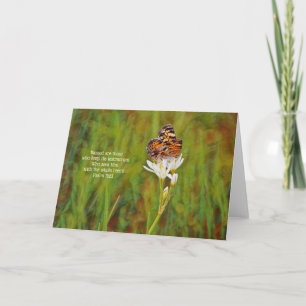 Butterfly Seeker Bible Scripture Photo Art Card