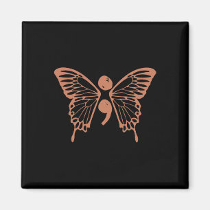 Butterfly Semicolon 988 Suicide Prevention Awarene Magnet