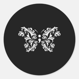 Butterfly Semicolon Mental Health Awareness Warrio Classic Round Sticker