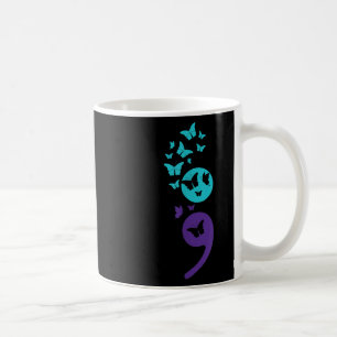 Butterfly Semicolon Suicide Awareness Mental Healt Coffee Mug