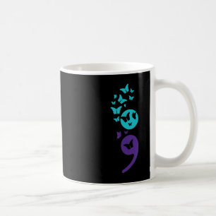 Butterfly Semicolon Suicide Awareness Mental Healt Coffee Mug