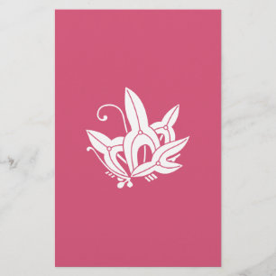 Butterfly-shaped arrowhead stationery