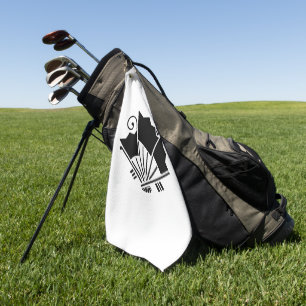 Butterfly-shaped fans (Ageha) Golf Towel