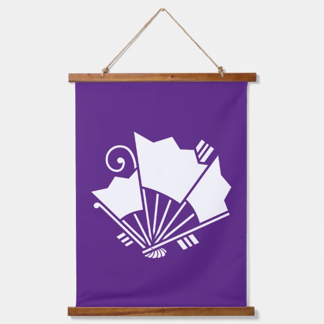 Butterfly-shaped fans (Ageha) Hanging Tapestry (Front)