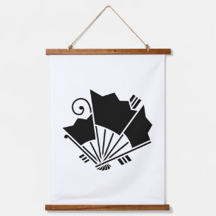 Butterfly-shaped fans (Ageha) Hanging Tapestry