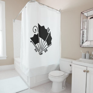 Butterfly-shaped fans (Ageha) Shower Curtain
