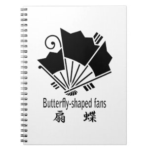 Butterfly-shaped fans notebook