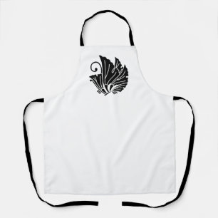 Butterfly-shaped ginkgo leaves apron
