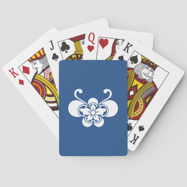 Butterfly-shaped goka playing cards (Back)
