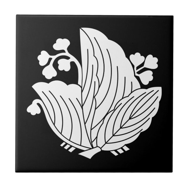 Butterfly-shaped paulownia ceramic tile (Front)