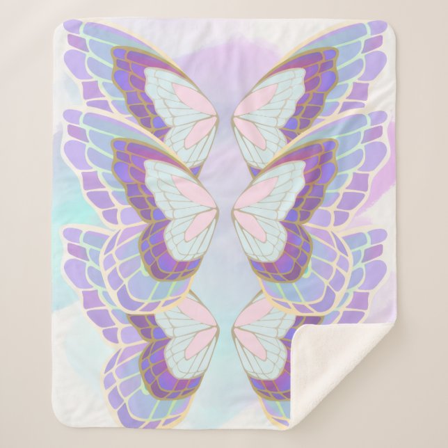 butterfly sherpa blanket (Front)