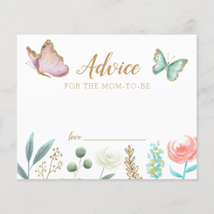 Butterfly Shower Advice for the Mum to Be Card