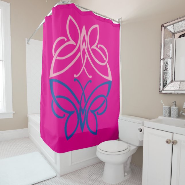 Butterfly Shower Curtain (In Situ)