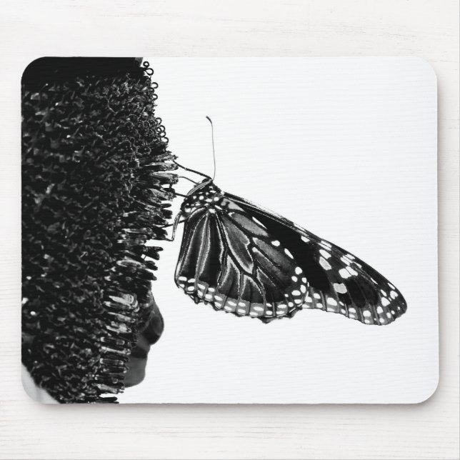 butterfly shy blacq mouse pad (Front)