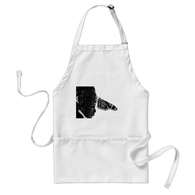 butterfly shy blacq standard apron (Front)