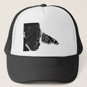 butterfly shy blacq trucker hat