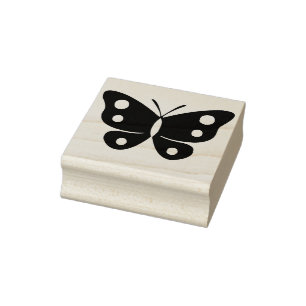 butterfly silhouette art stamp
