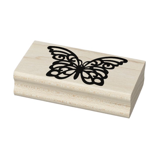 butterfly silhouette art stamp (Stamp)