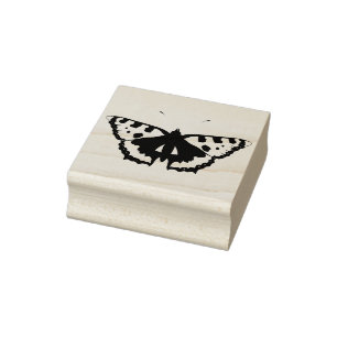 butterfly silhouette art stamp