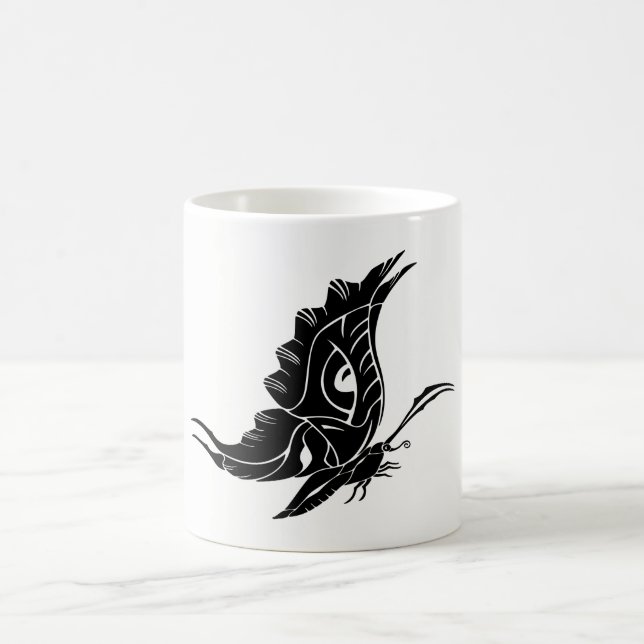 Butterfly Silhouette Coffee Mug (Center)