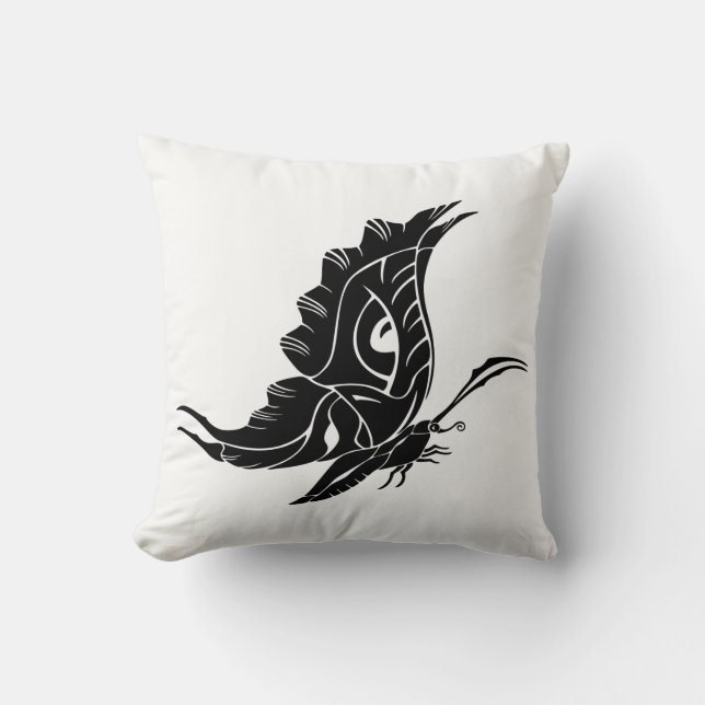 Butterfly Silhouette Cushion (Front)