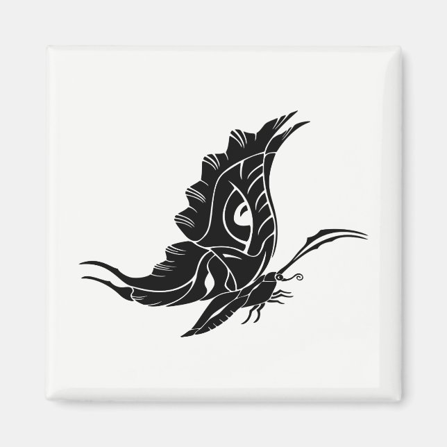 Butterfly Silhouette Magnet (Front)