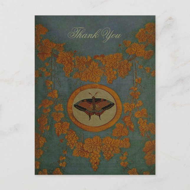 Butterfly Silk Cloth ~ Postcard / Invitation (Front)