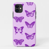 Butterfly sketch, orchid pink and violet