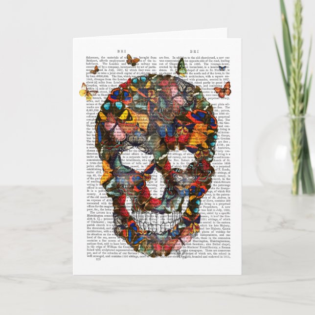 Butterfly Skull Card (Front)