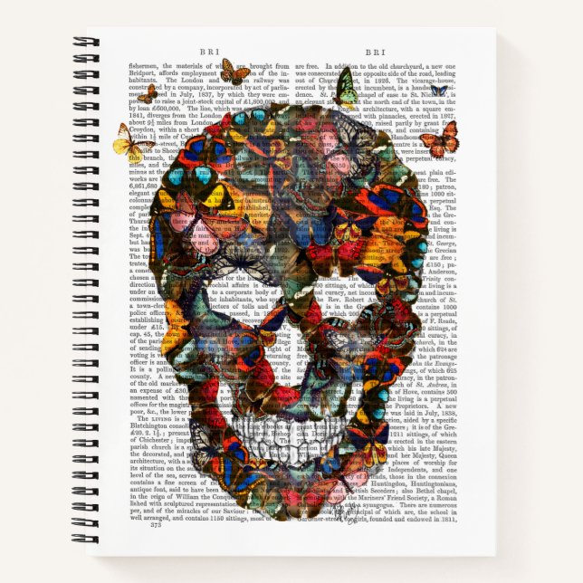 Butterfly Skull Notebook (Front)