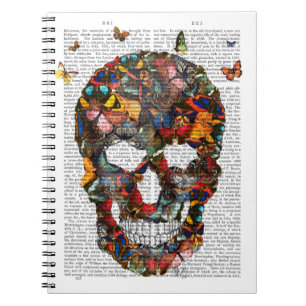 Butterfly Skull Notebook