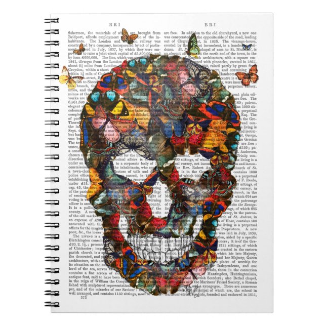 Butterfly Skull Notebook (Front)