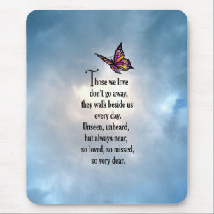 Butterfly "So Loved" Poem Mouse Pad