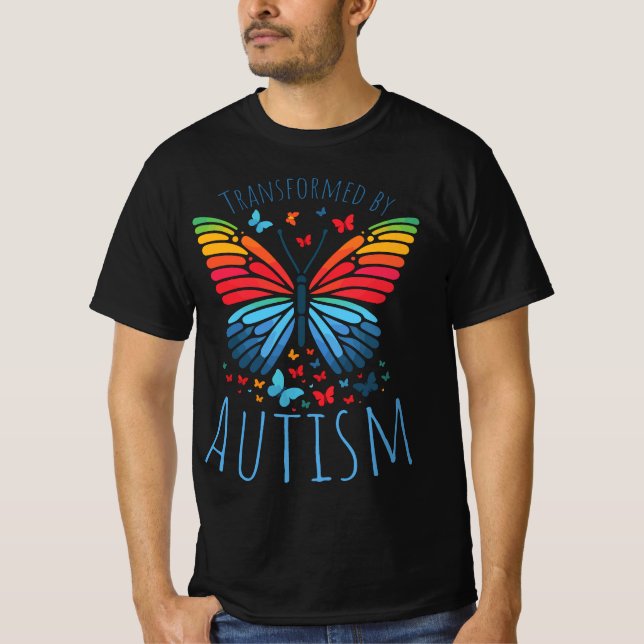 Butterfly Spectrum - Transformed by Autism T-Shirt (Front)
