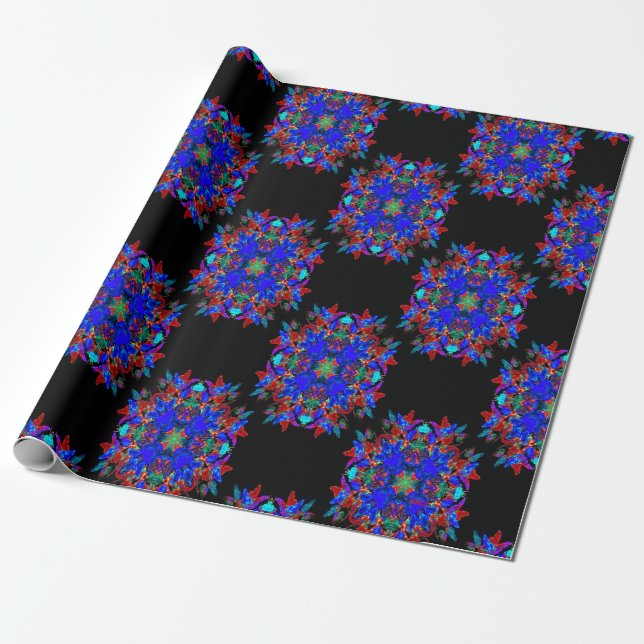 Butterfly spheres wrapping paper (Unrolled)