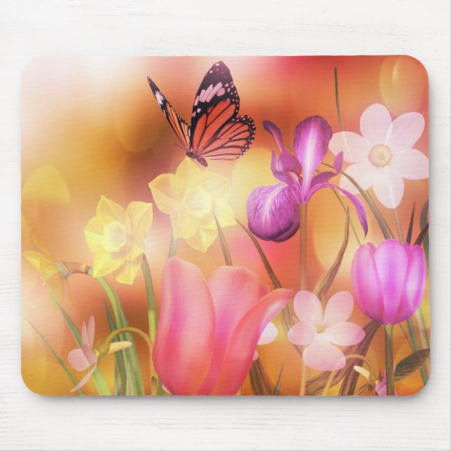 Butterfly Spring sun dance mousepad (Front)