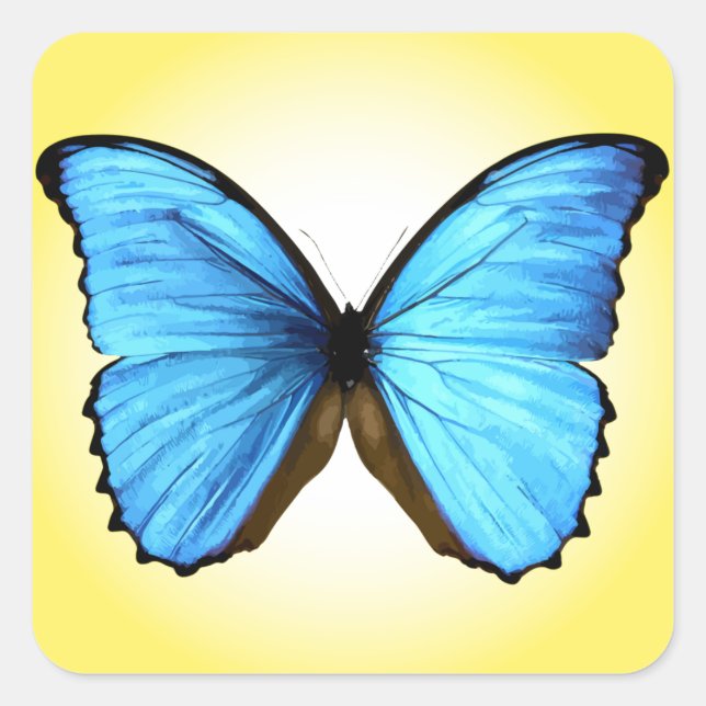 Butterfly Square Sticker (Front)
