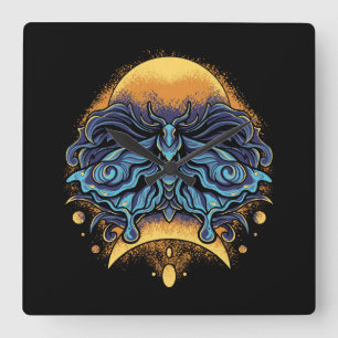 Butterfly Square Wall Clock