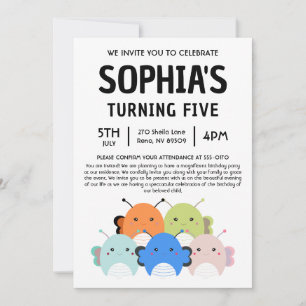 Butterfly Squishmallow Birthday Party Invitation