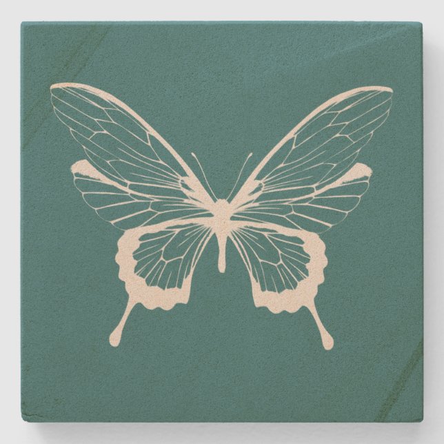 Butterfly Stone Coaster (Front)