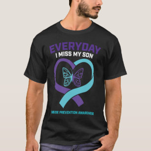 Butterfly Suicide Awareness  Son Tee Mum Dad Preve