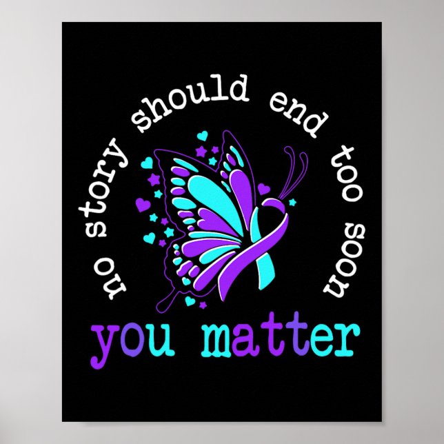 Butterfly Suicide Prevention  Poster (Front)