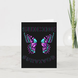 Butterfly Suicide Survivor Awareness Prevention Ki Card