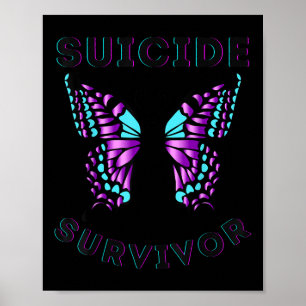 Butterfly Suicide Survivor Awareness Prevention Ki Poster