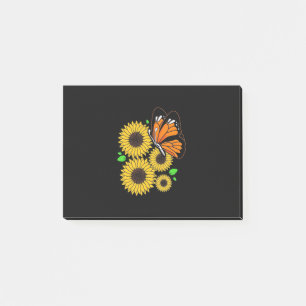 Butterfly Sunflower Garden Post-it Notes