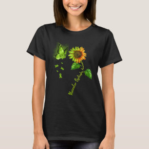 Butterfly Sunflower Muscular Dystrophy Awareness T-Shirt
