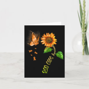 Butterfly Sunflower Rsd Crps Awareness Card