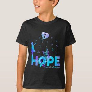 Butterfly Sunflower Suicide Prevention Awareness  T-Shirt