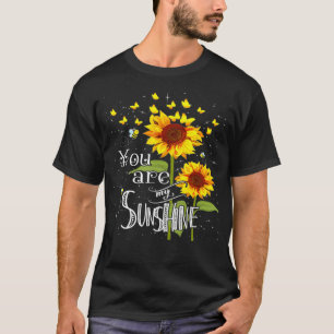 Butterfly Sunflower You Are My Sunshine T-Shirt